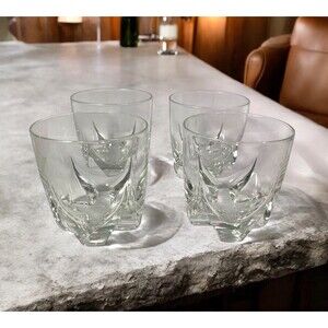 VTG Luminarc Lisbonne France Whiskey Double Old Fashioned Low Ball Set Of 4